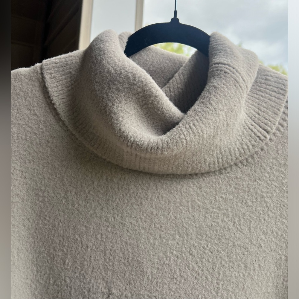 🆕Rain + Rose Soft Plush Cozy Balloon Sleeve Pullover Sweater Gray Women’s Size S - Picture 7 of 15